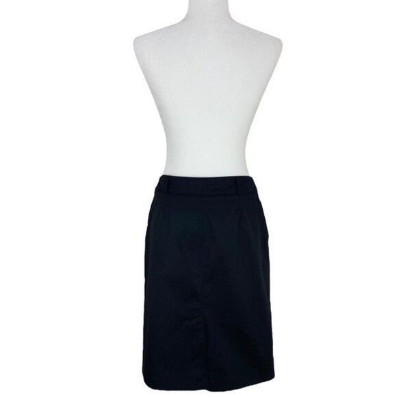 Burberry London Women's Black Minimalist Straight‎ Boss Career Skirt IT 38/W29 - Picture 5 of 13